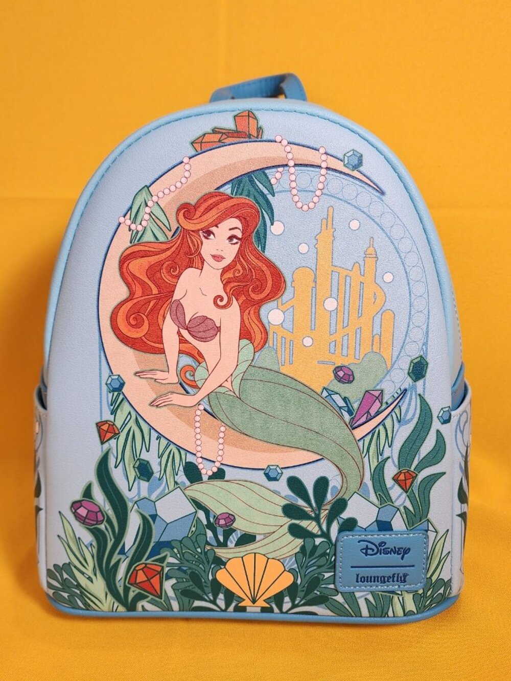 Loungefly Disney Princess Ariel the Little Mermaid Moon Ocean Mini Backpack NEW